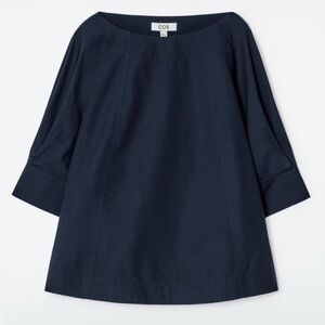 COS Navy Oversized Boatneck Tunic